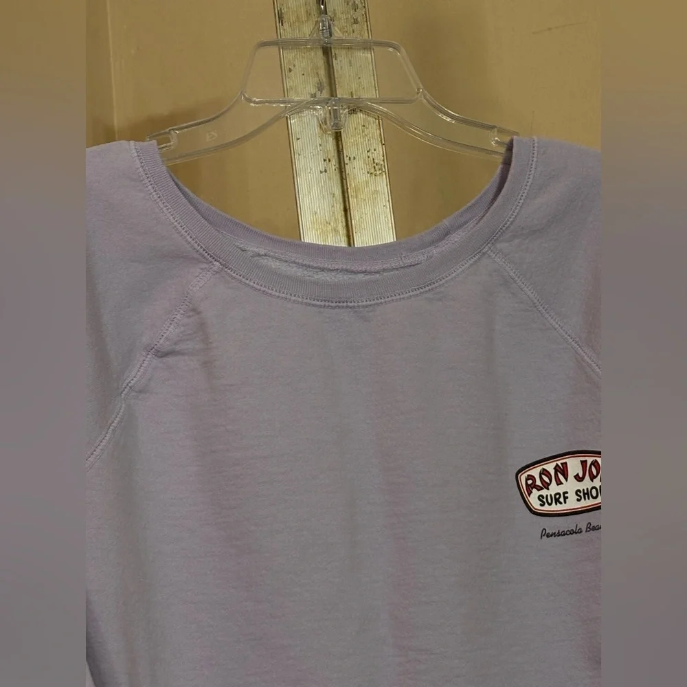 Ron Jon Surf Shop Lavender Sweatshirt Sz XL - Picture 3 of 7